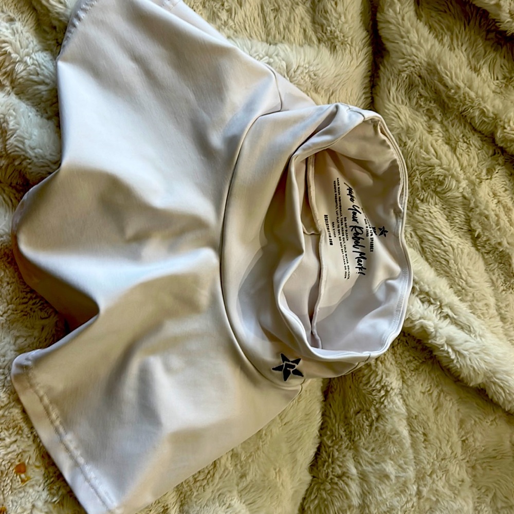 White great condition Rebel Athletic YM flouncy white skirt. Smoke/pet free home